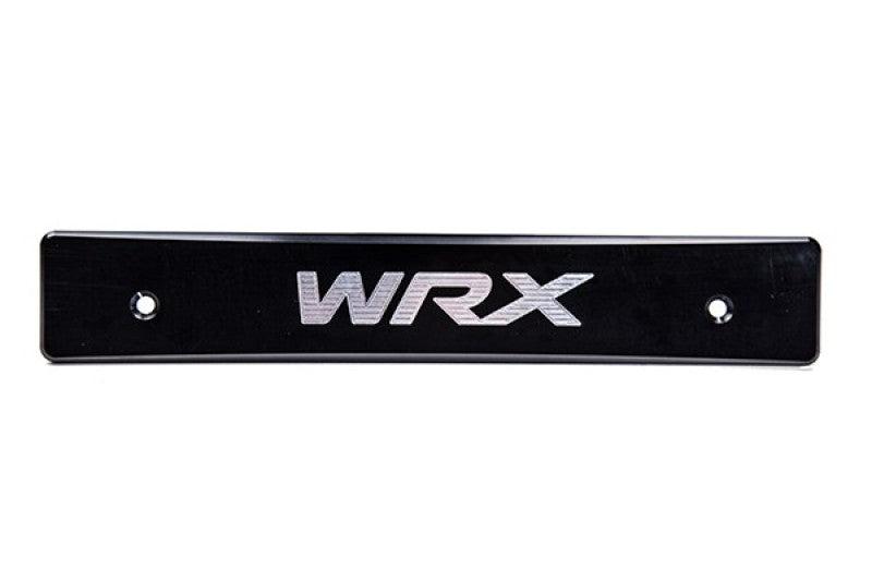 Turbo XS 15-17 Subaru WRX/STi Billet Aluminum License Plate Delete Black Machined WRX Logo