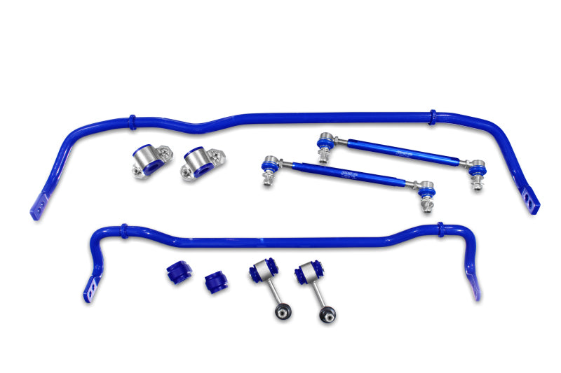 SuperPro 2015 Audi A3 TDI Prestige Front / Rear 24mm &amp; 22mm Adjustable Sway Bar and End Link Kit - RCVAG033KIT