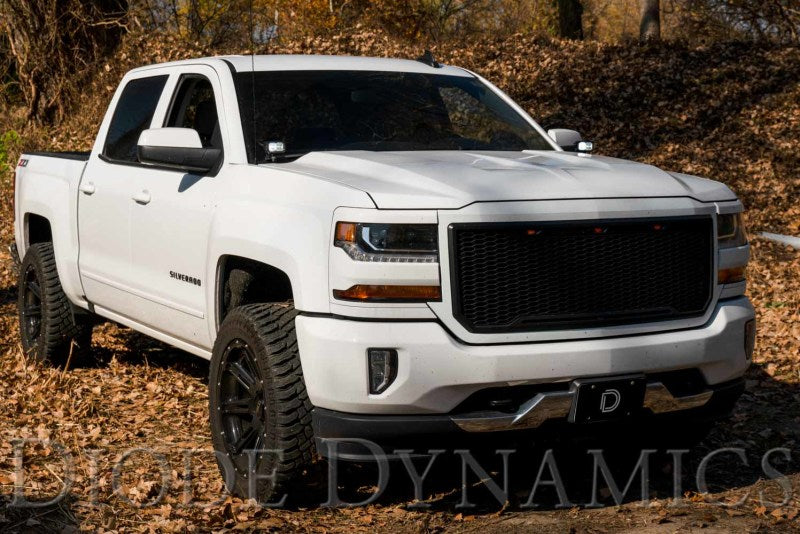 Diode Dynamics 14-19 Silverado/Sierra SSC2 LED Ditch Light Kit Sport - White Combo - DD6659