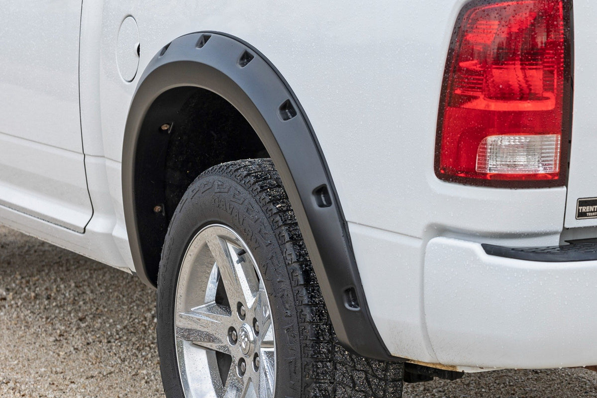 Pocket Fender Flares | GW7 Bright White | Ram 1500 2WD/4WD (2009-2018 &amp; Classic)