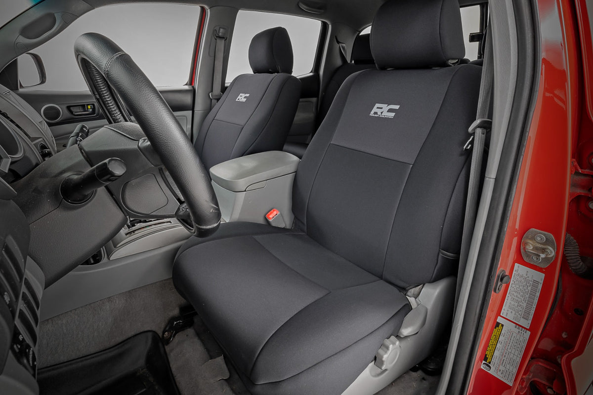 Seat Covers | FR &amp; RR | Crew Cab | Toyota Tacoma 2WD/4WD (2005-2015)