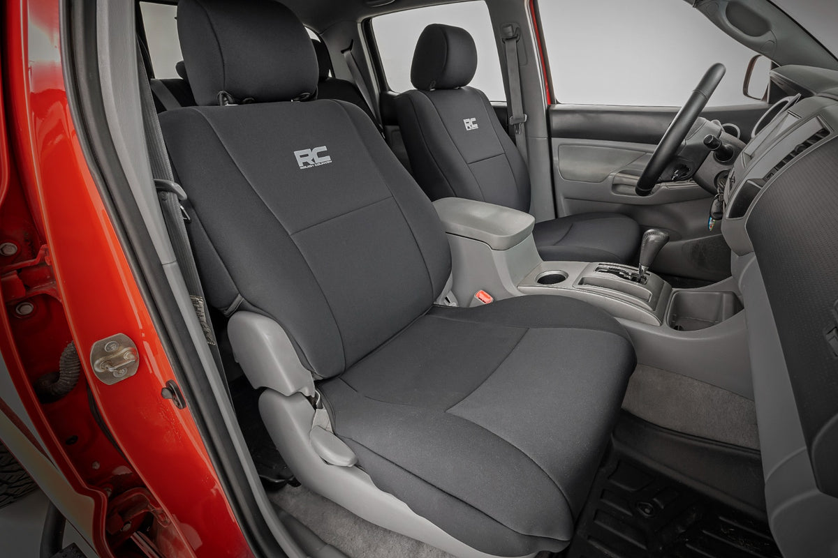 Seat Covers | FR &amp; RR | Crew Cab | Toyota Tacoma 2WD/4WD (2005-2015)