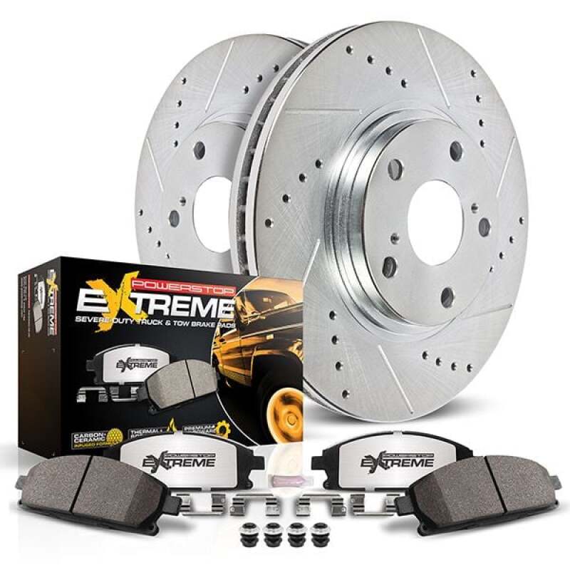 Power Stop 2023 Ford Bronco Sport Rear Z36 Truck &amp; Tow Brake Kit