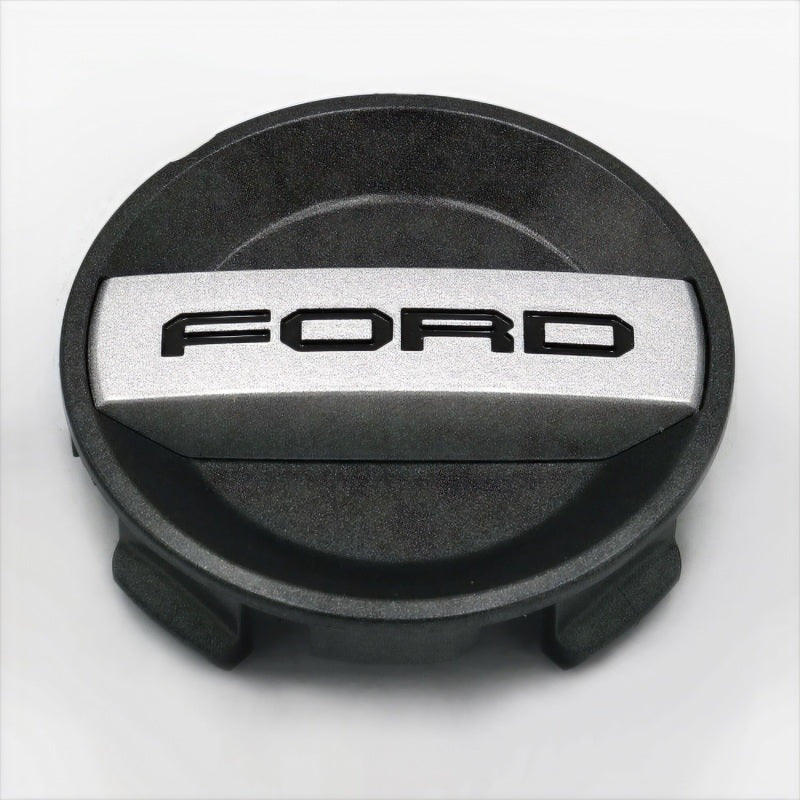 Ford Racing Car Black and Chrome Wheel Cap - M-1096K-BCC