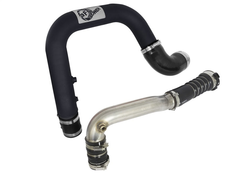 aFe BladeRunner 2.5in Black IC Tube Hot Side w/ Coupling &amp; Clamp Kit 2016 GM Colorado/Canyon 2.8L