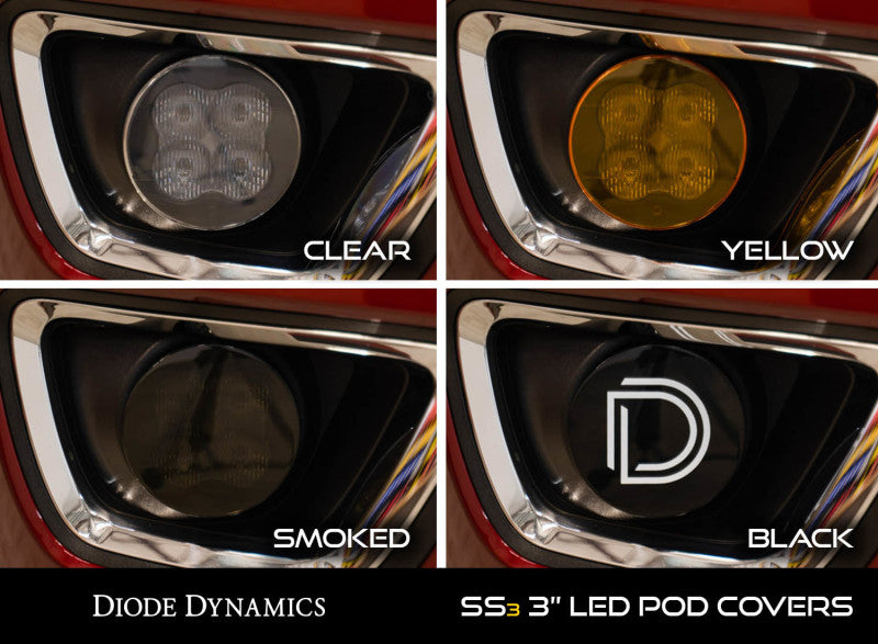 Diode Dynamics SS3 LED Pod Cover Standard - Yellow - DD6264