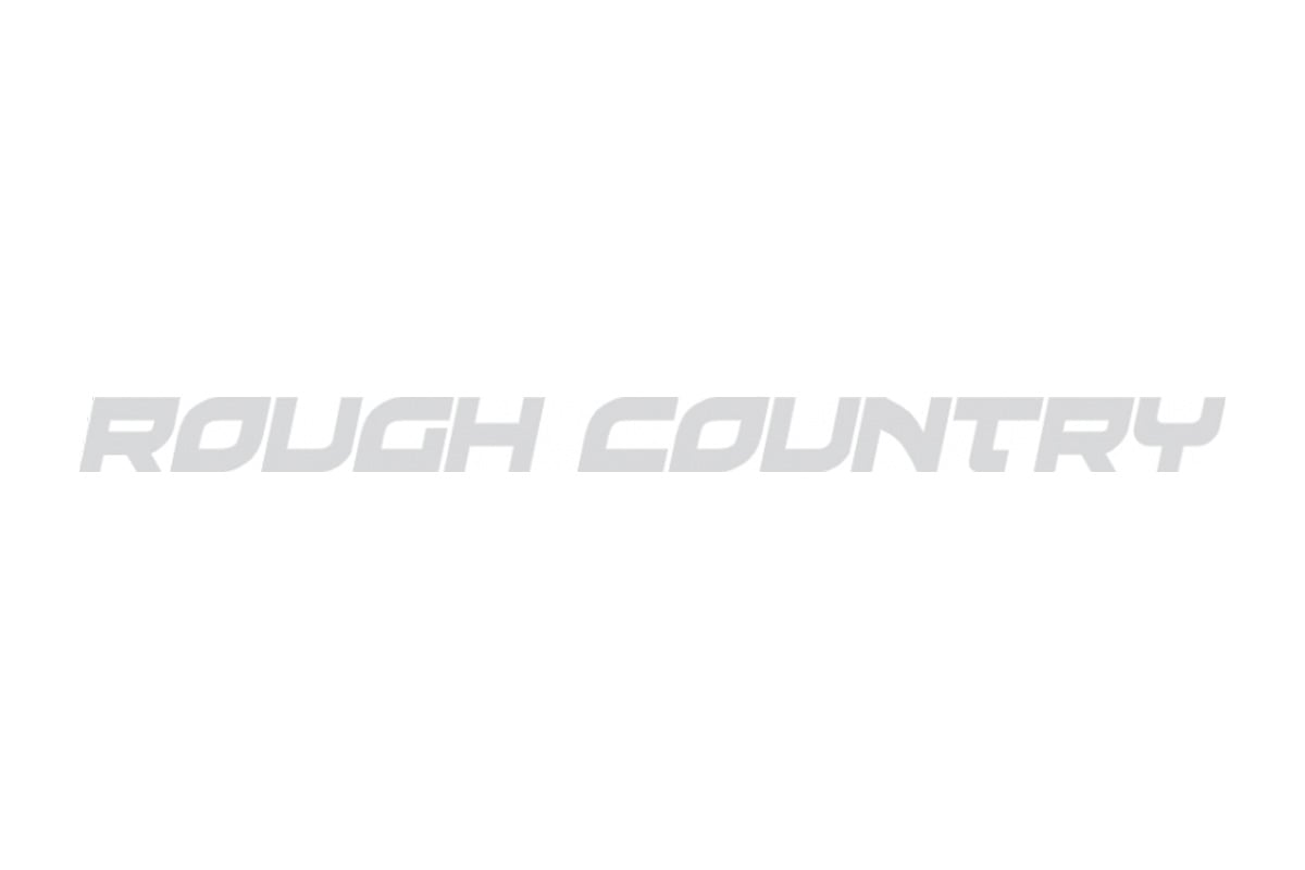 Rough Country Decal | 1/2 Inch x 8 Inch | Gray