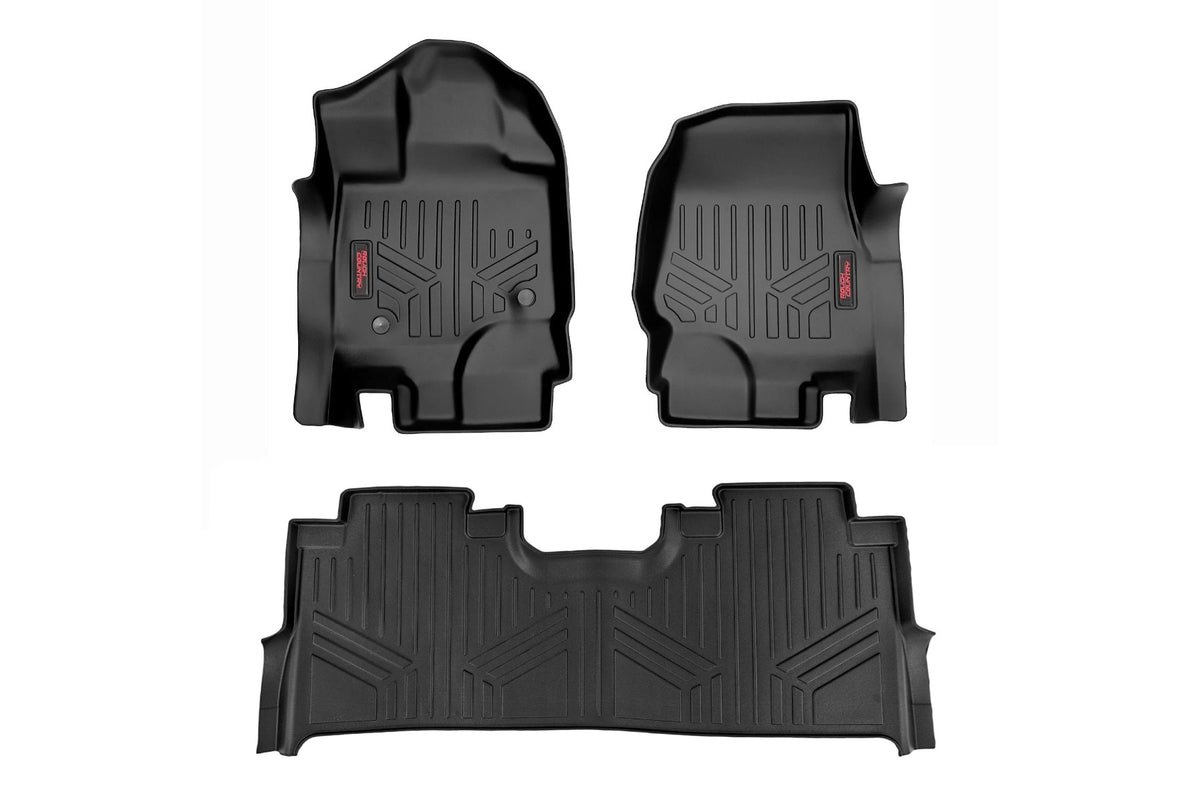 Floor Mats | FR &amp; RR | FR Buckets | Ford F-150 (15-24)/F-150 Lightning (22-24)/Raptor (17-24) 