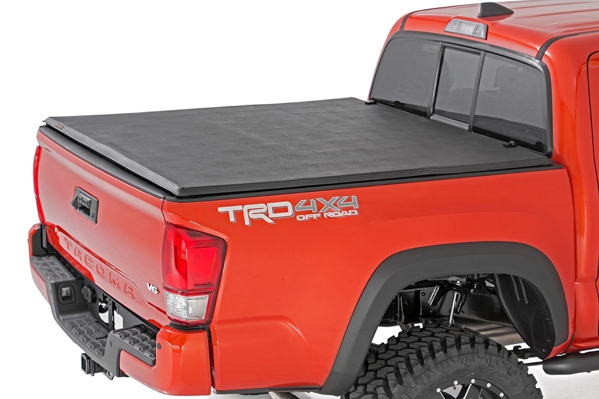 Soft Tri-Fold Bed Cover | 5&#39; Bed | Dbl Cab | Toyota Tacoma 2WD/4WD (16-23)