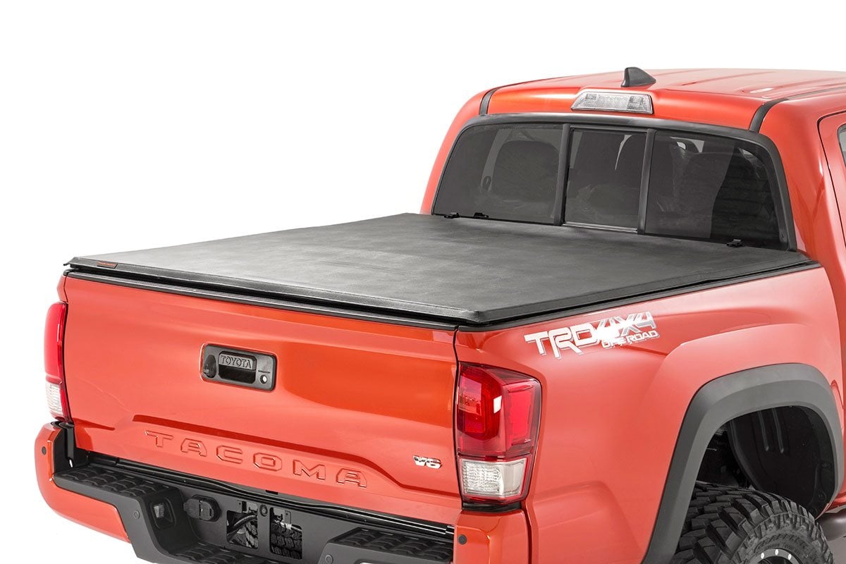 Soft Tri-Fold Bed Cover | 5&#39; Bed | Dbl Cab | Toyota Tacoma 2WD/4WD (16-23)