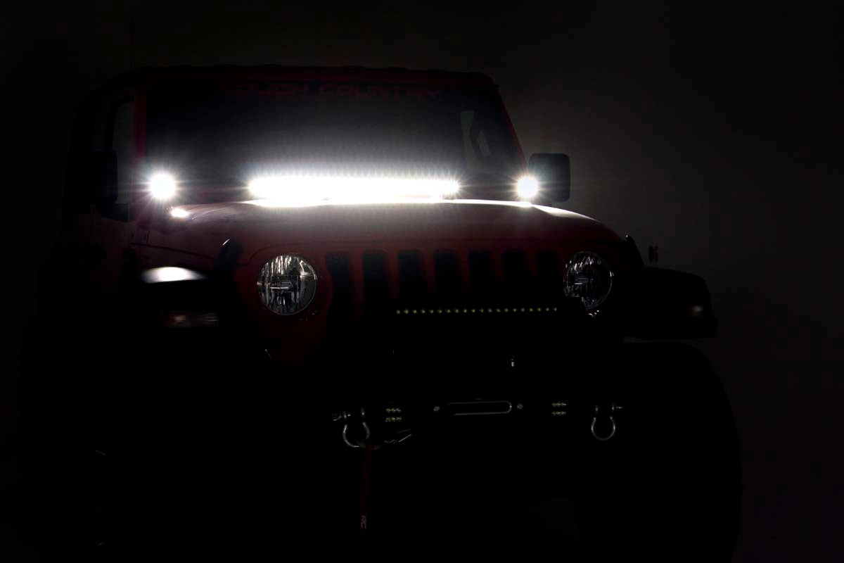 LED Light Kit | Cowl Mount | 2&quot; Spectrum Pair | Jeep Gladiator JT/Wrangler JL (18-24)