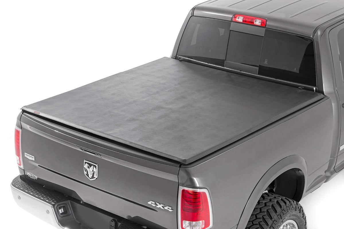 Soft Tri-Fold Bed Cover | 6&#39;4&quot; Bed | Ram 1500/2500/3500 2WD/4WD