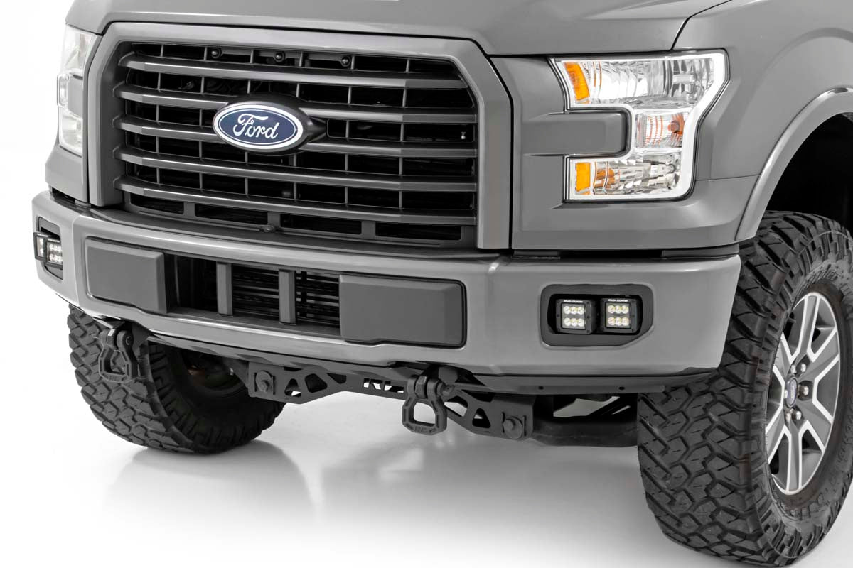 LED Light Kit | Fog Mount | Dual 2&quot; Black Pairs | Spot/Flood | Ford F-150 (15-17)