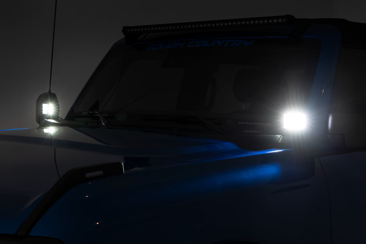 LED Light Kit | Ditch Mount | 2&quot; Spectrum Pair | Spot Pattern | Ford Bronco (21-24)