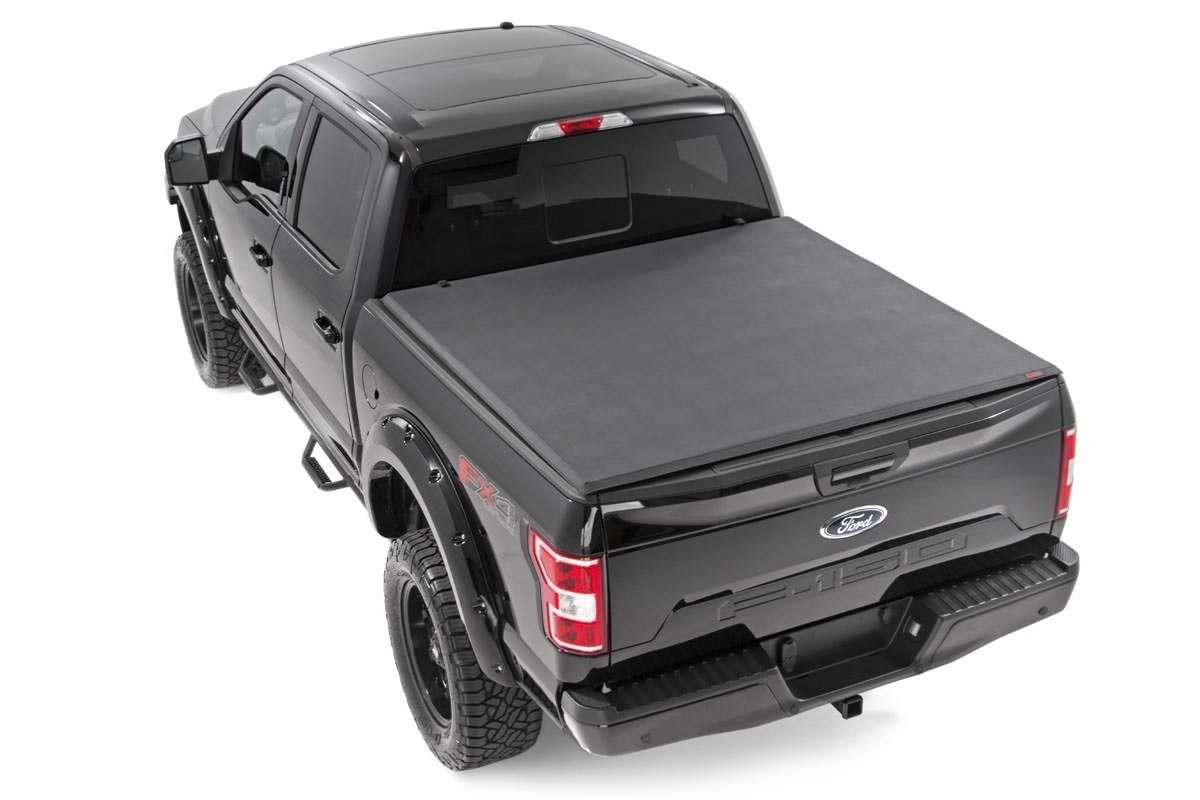 Soft Tri-Fold Bed Cover | 5&#39;7&quot; Bed | Ford F-150 (21-24)/F-150 Lightning (22-24) 