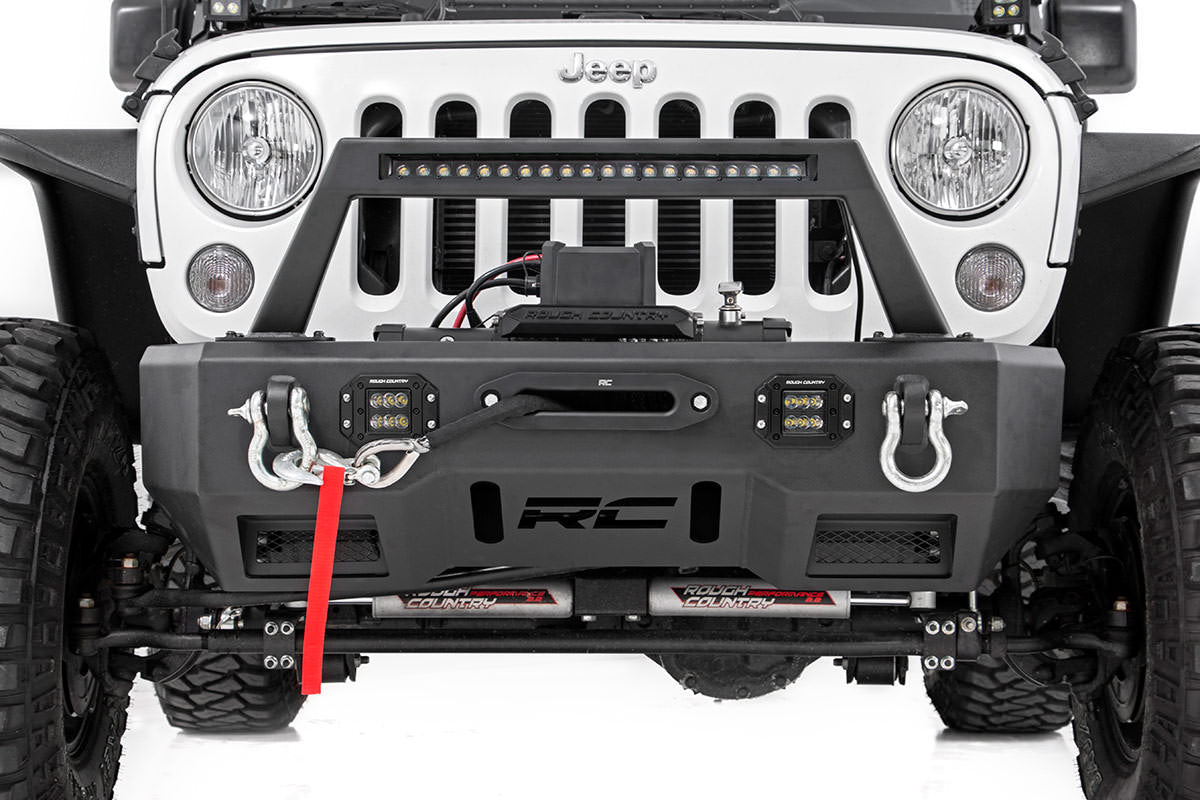 FR Bumper | Stubby | Hoop | BLK LED | Jeep Gladiator JT/Wrangler JK &amp; JL/Wrangler Unlimited 