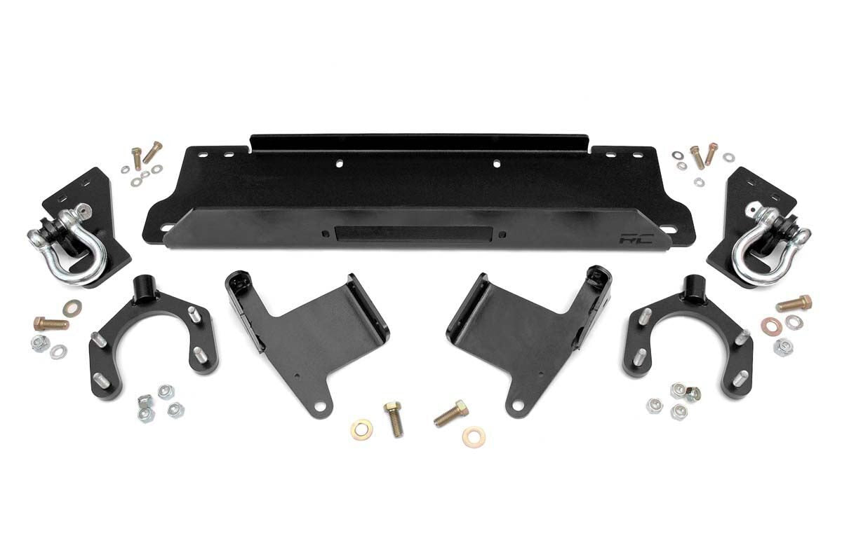 Winch Mount Plate | Factory Bmpr | D-Rings | Jeep Wrangler JK/Wrangler Unlimited (07-18)