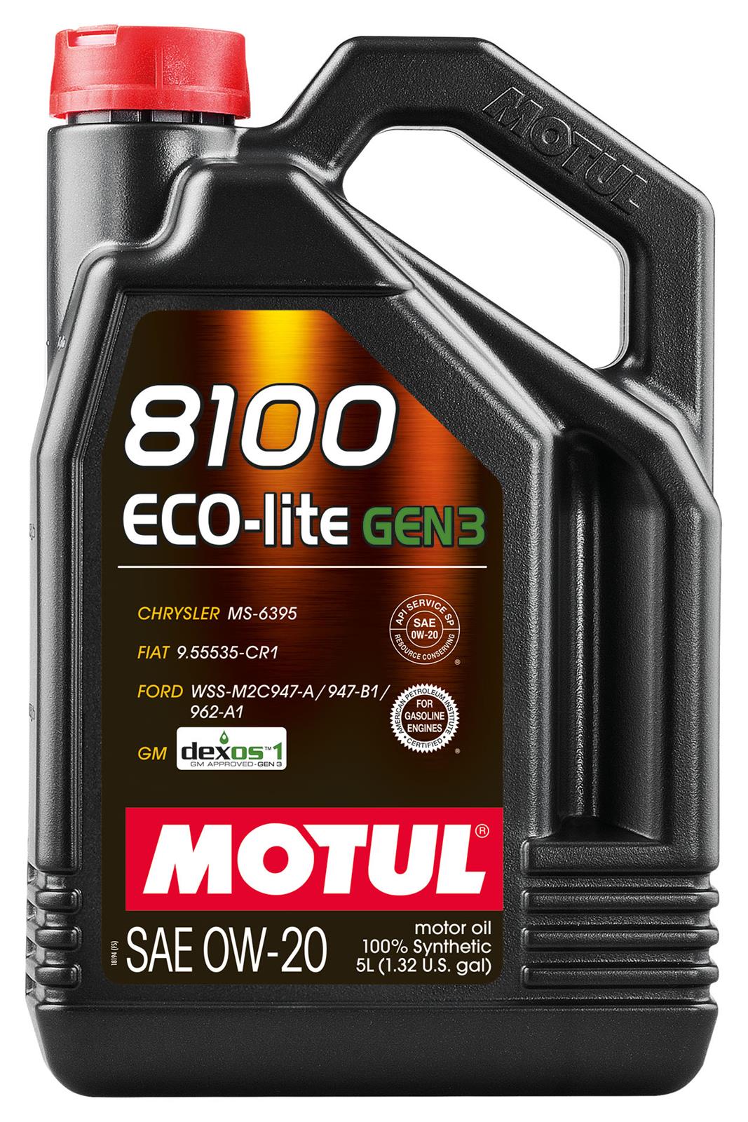 Motul 5L 8100 Eco-Lite Gen3 0W20