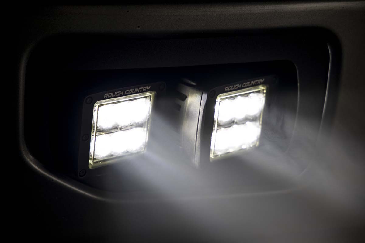 LED Light Kit | Fog Mount | Dual 2&quot; Black Pairs | Spot/Flood | Ford F-150 (15-17)