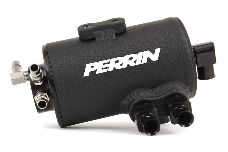 Perrin 02-07 Subaru WRX/STI Black Air Oil Separator - PSP-ENG-605BK