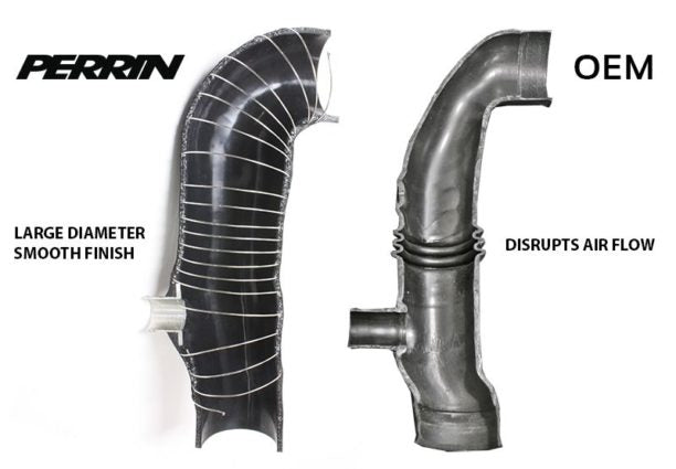 Perrin 02-07 Subaru WRX / 04-21 STi Black Turbo Inlet Hose - PSP-INT-401BK