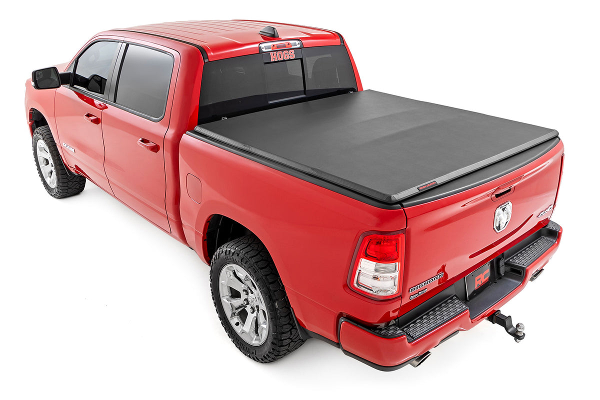 Soft Tri-Fold Bed Cover | 5&#39;7&quot; Bed | Ram 1500 (19-25)/1500 TRX (21-24)