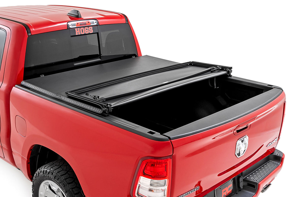 Soft Tri-Fold Bed Cover | 5&#39;7&quot; Bed | Ram 1500 (19-25)/1500 TRX (21-24)