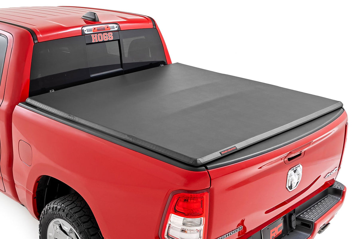 Soft Tri-Fold Bed Cover | 5&#39;7&quot; Bed | Ram 1500 (19-25)/1500 TRX (21-24)