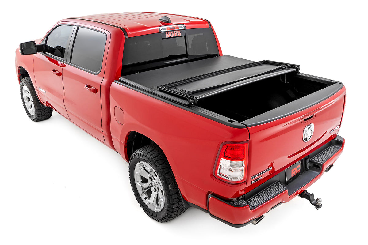 Soft Tri-Fold Bed Cover | 5&#39;7&quot; Bed | Ram 1500 (19-25)/1500 TRX (21-24)