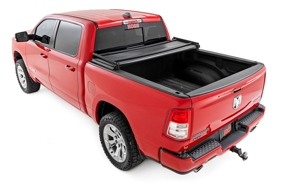 Soft Tri-Fold Bed Cover | 5&#39;7&quot; Bed | Ram 1500 (19-25)/1500 TRX (21-24)