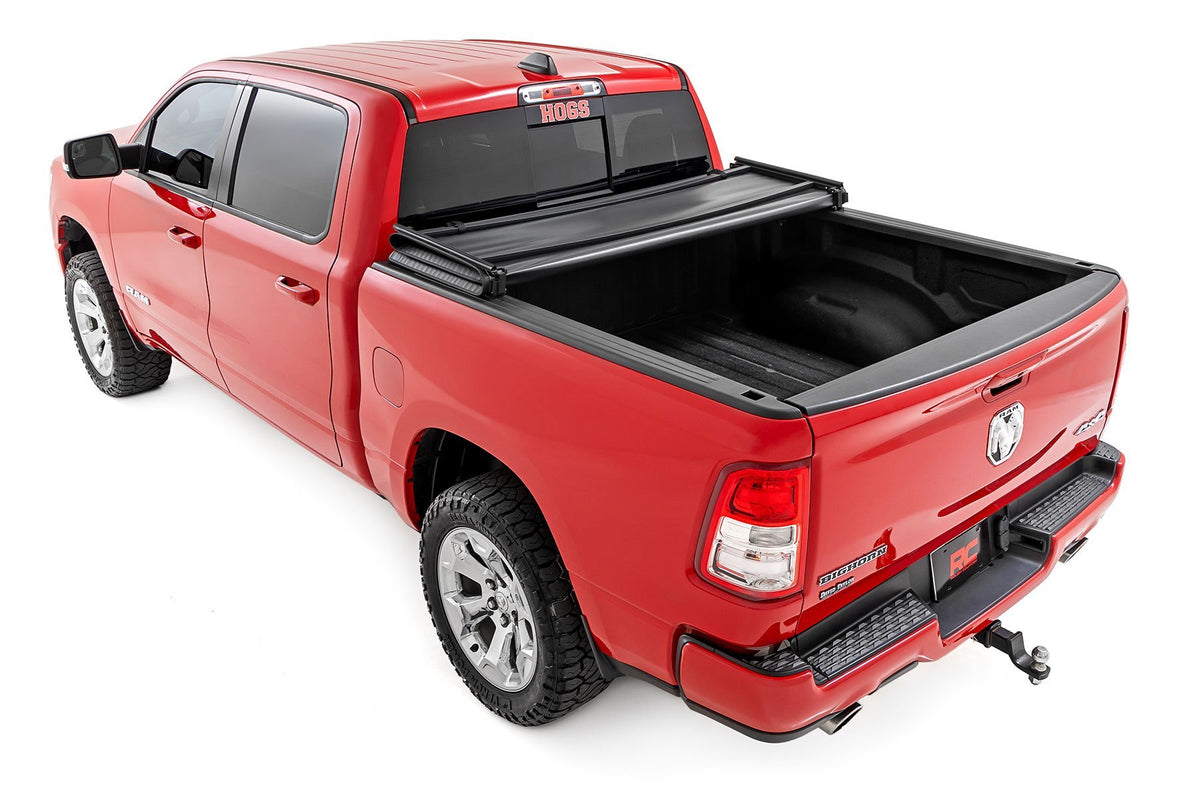 Soft Tri-Fold Bed Cover | 6&#39;4&quot; Bed | Ram 1500 (19-25)/1500 TRX (21-24)