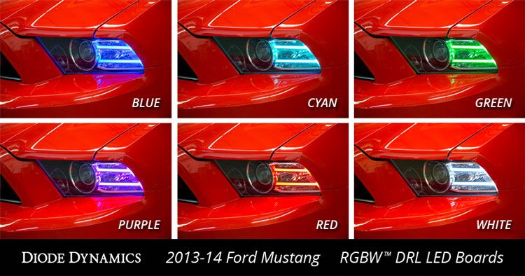 Diode Dynamics 13-14 Ford Mustang RGBW DRL LED Boards - DD2006