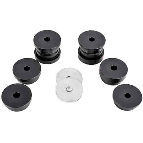 BMR 15-23 S550 Mustang Rear Cradle Bushing Kit (Delrin) - Black - BK048