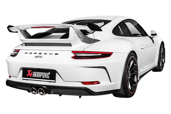 Akrapovic 2018 Porsche 911 GT3 (991.2) Slip-On Race Line (Titanium) w/Tips &amp; Carbon Fiber Diffuser