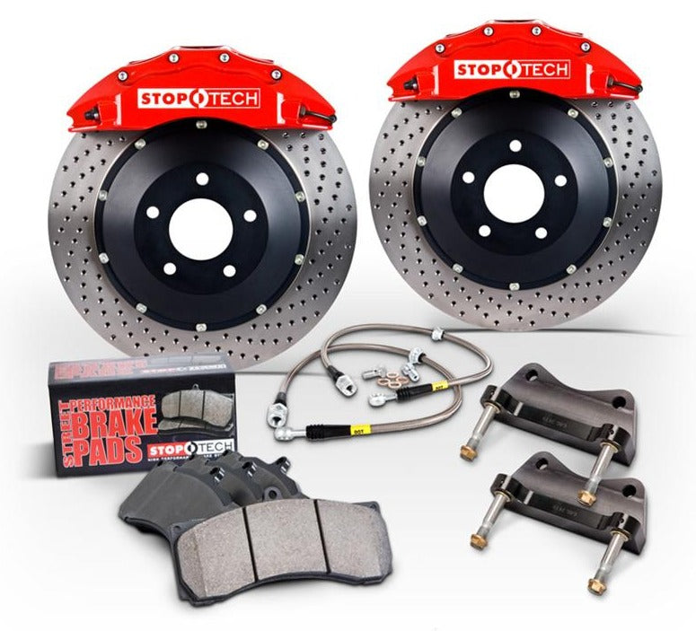 StopTech 93-98 Toyota Supra (Turbo/Non-Turbo) 355x32 Bi-Slot STR-60 Front Gen-5 Trophy Big Brake Kit