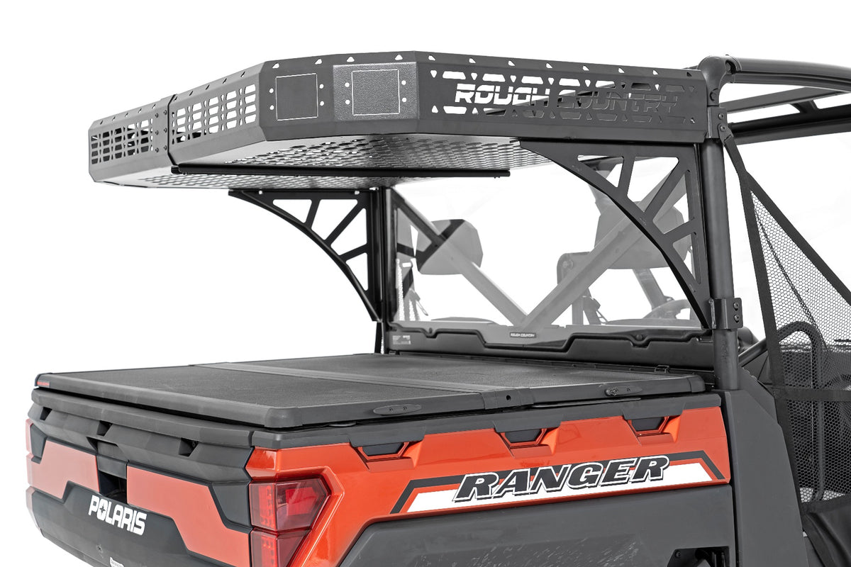 Cargo Rack | Dual 2&quot; Black LED Pairs | Flush Mount | Polaris Ranger 1000/Ranger XP 1000