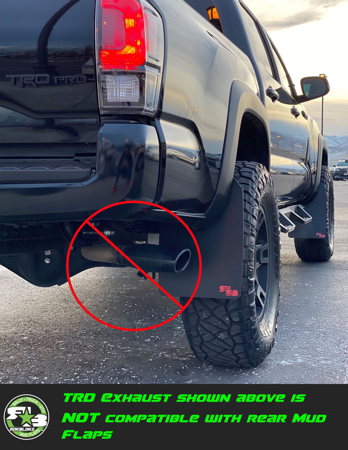 RokBlokz - Toyota Tacoma (3rd Gen) 2016-2023 Mud Flaps