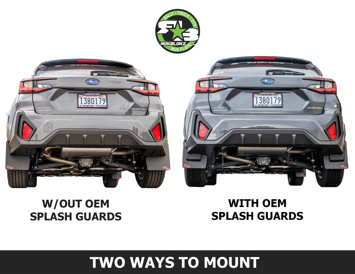 RokBlokz - Subaru Crosstrek 2024+ Rally Mud Flaps