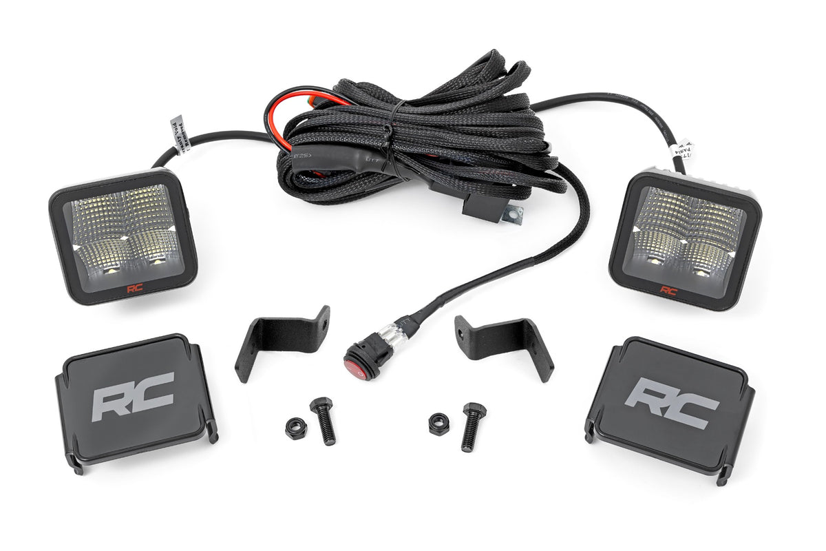 LED Light Kit | Ditch Mount | 2&quot; Spectrum Pair | Spot | Ford F-150 (15-24)/F-150 Lightning (22-24) 