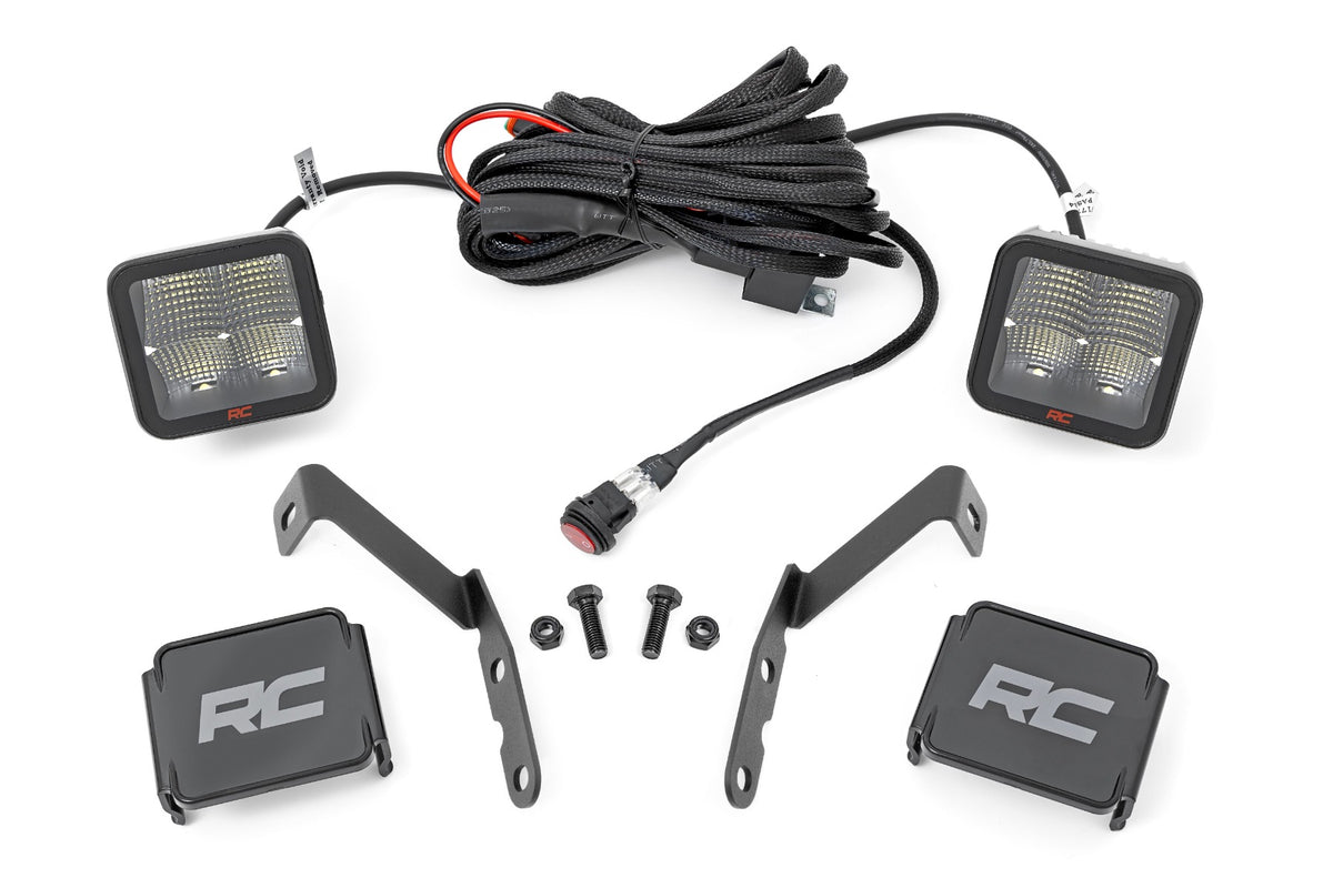 LED Light Kit | Ditch | 2&quot; Spectrum Pair | Spot | Chevy 1500 &amp; Chevy/GMC 2500HD/3500HD (07-14)