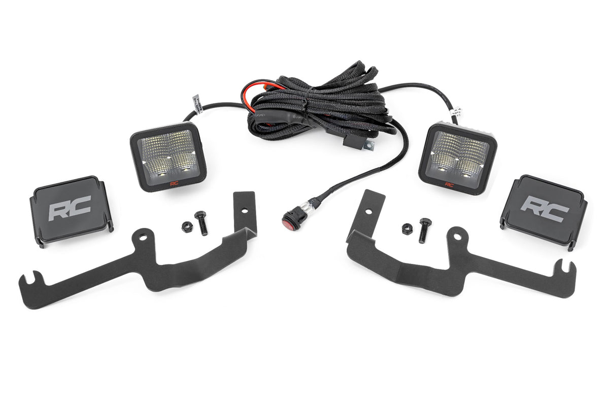 LED Light Kit | Ditch Mount | 2&quot; Spectrum Pair | Spot | Chevy Silverado 1500 (19-24)