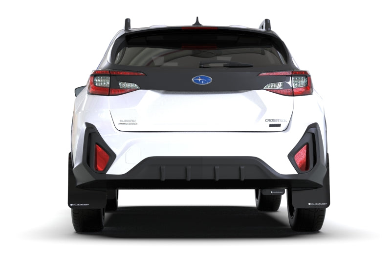 Rally Armor 2024 Subaru Crosstrek Black UR Mud Flap White Logo