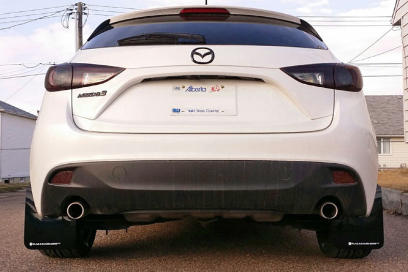 Rally Armor 14-18 Mazda3/Speed3 Black UR Mud Flap w/ White Logo