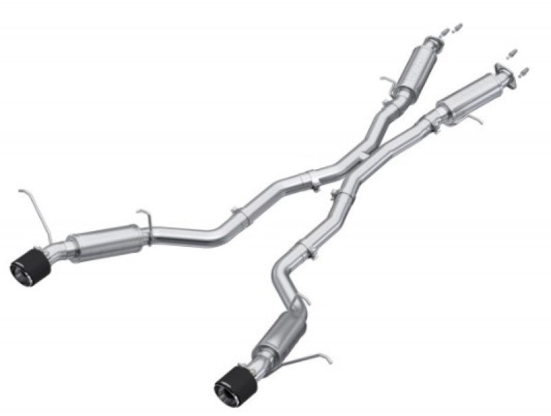 MBRP 2012+ Jeep Grand Cherokee SRT 6.4L 3in Dual Rear Exit T304SS Catback Exhaust - CF Tips - S55253CF