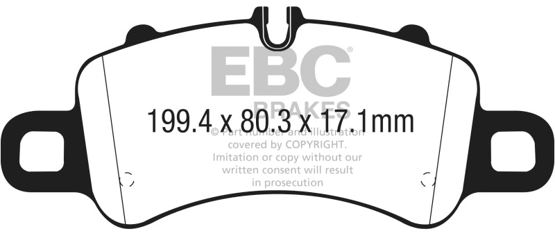 EBC 17-18 Porsche 718 Boxster 2.5L Redstuff Front Brake Pads - DP32307C