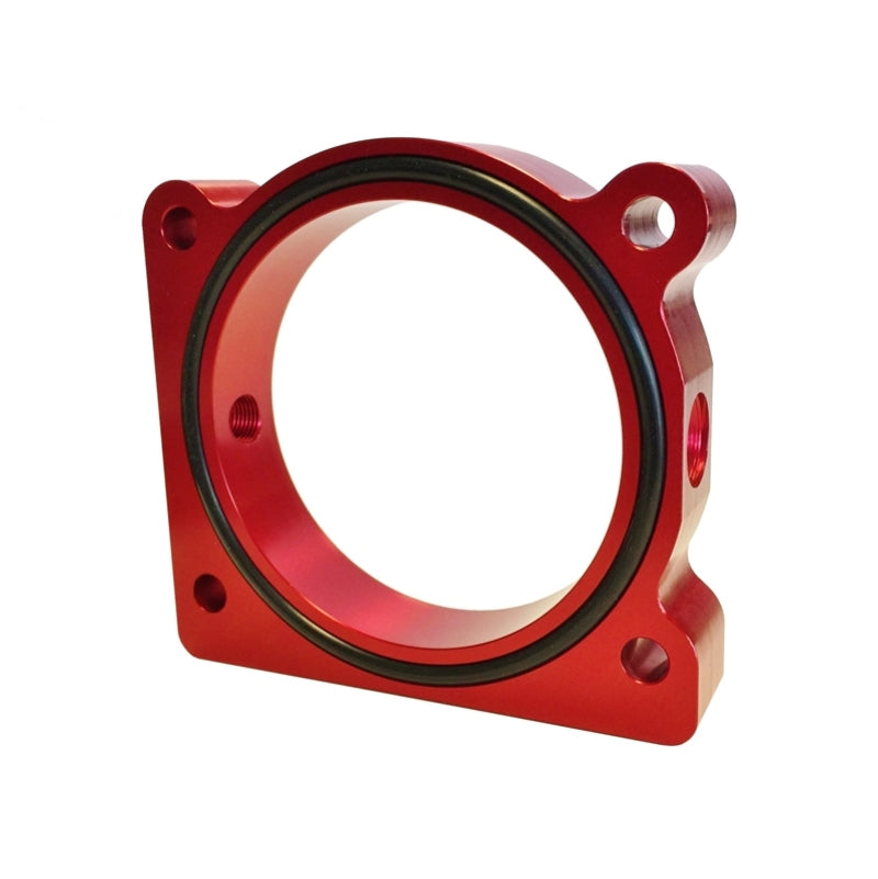 Torque Solution Throttle Body Spacer (Red) Ford F-150 3.5L Ecoboost / 3.7L V6 - TS-TBS-028R