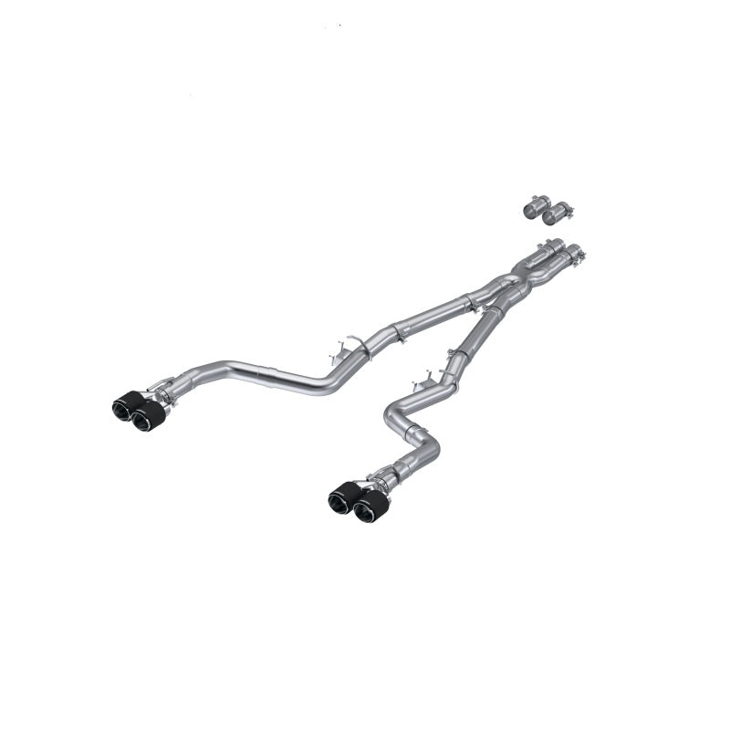 MBRP 15-Up Challenger 5.7 / 17-Up 6.2L/6.4L 3in Race Series Cat-Back w/ Quad Tips T304 Exhaust - S71143CF