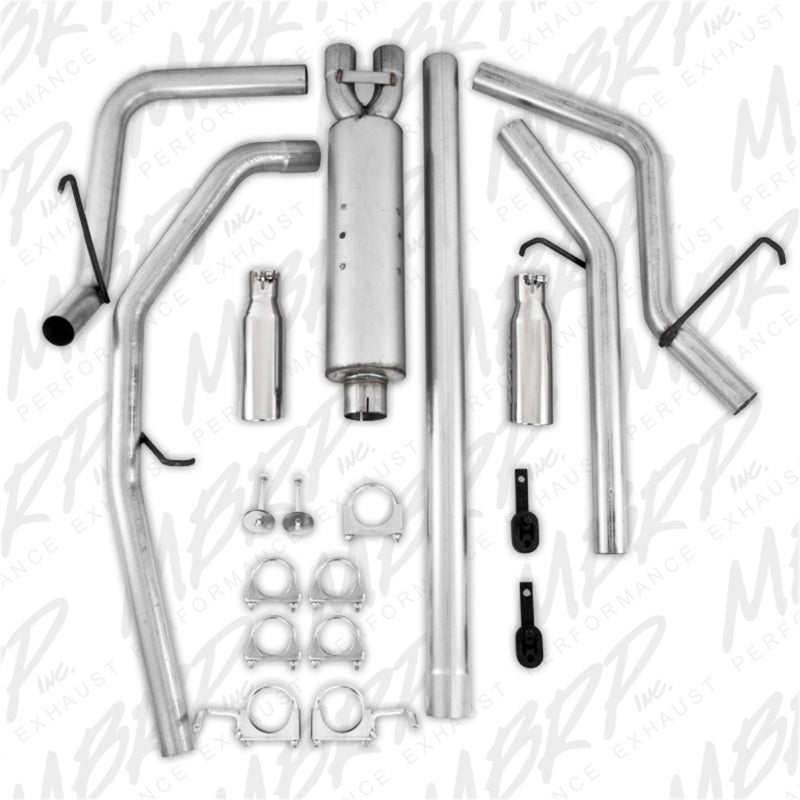 MBRP 2006-2008 Dodge Ram Hemi 1500 5.7L SC/CC-SB Cat Back Dual Split Rear - S5126AL