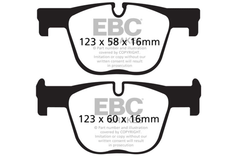 EBC 12+ BMW 335 3.0 Turbo (F30) Redstuff Rear Brake Pads - DP32131C