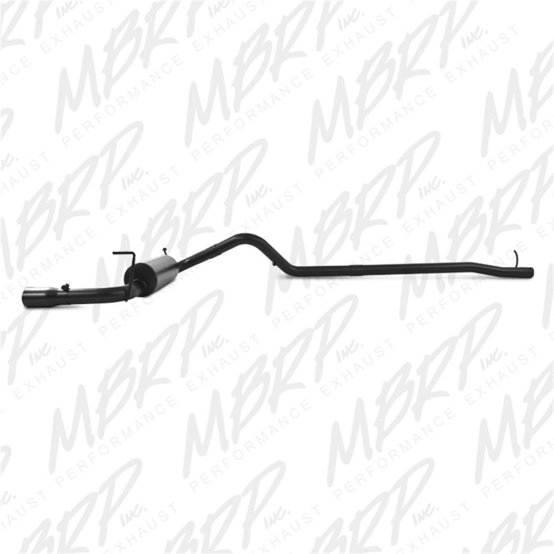 MBRP 12 Jeep Wrangler/ Rubicon 3.6L Cat Back Single Rear Exit Black Exhaust - S5526BLK